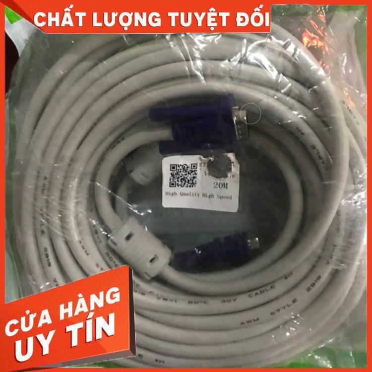 VGA 20m chất lượng. lõi đồng HDTV 4K*2K (19+1) - Dây HDMI To HDMI tròn chuẩn FULL HD 1080p