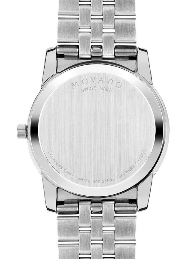 Đồng Hồ Nam Dây Kim Loại Movado 0606504 (40mm) - Mặt Đen