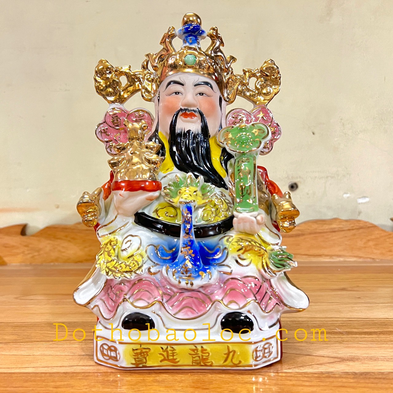 Tượng Ông Thần Tiên sứ rất đẹp cao 25cm