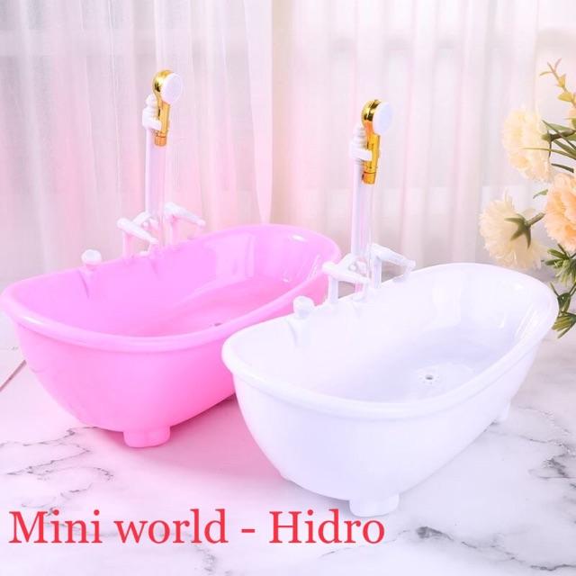 Bồn tắm mini trang trí nhà búp bê , 1/8, 1/12