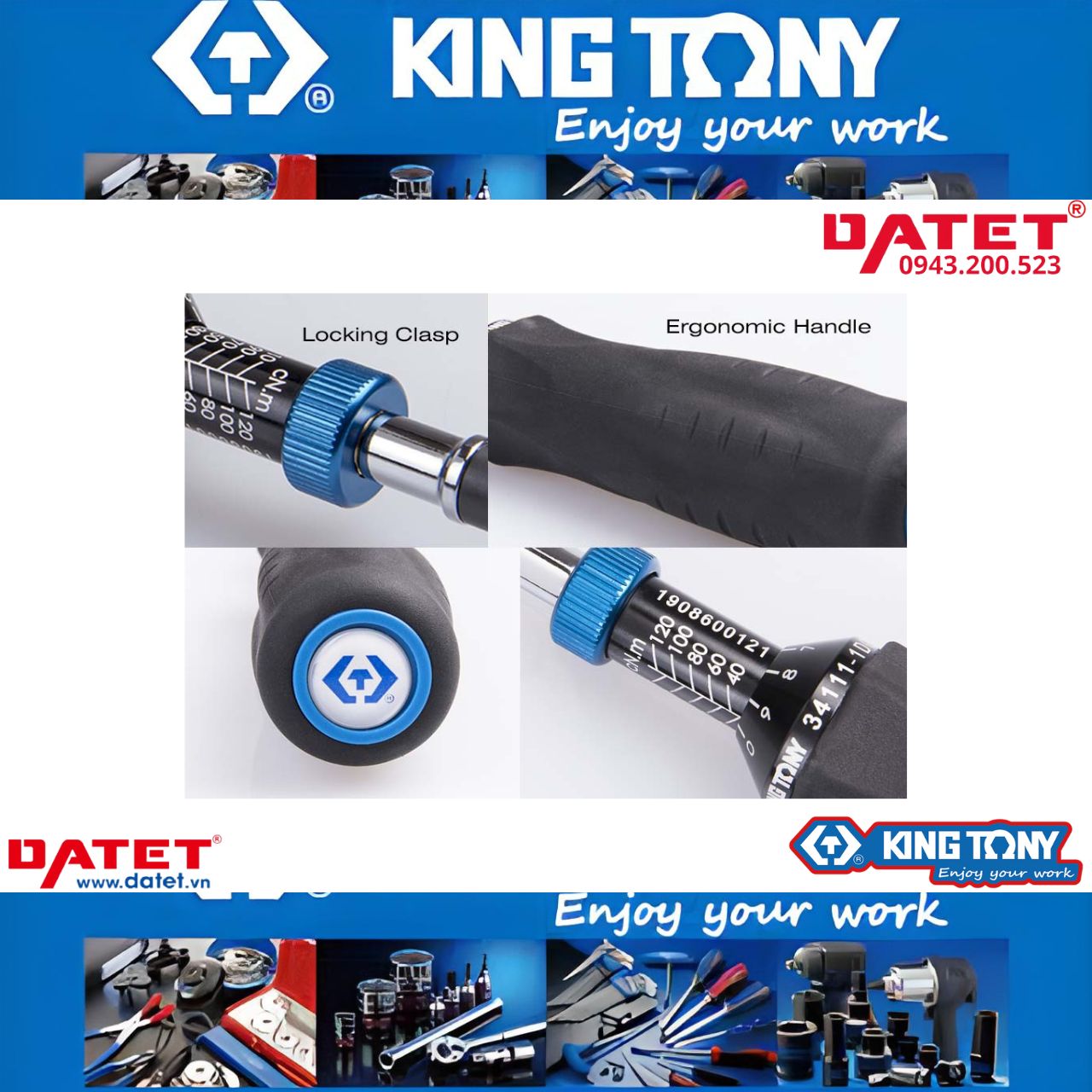 Tua vít lực 1/4&quot; Kingtony 34111-1EG (Bảo hành 12 tháng)