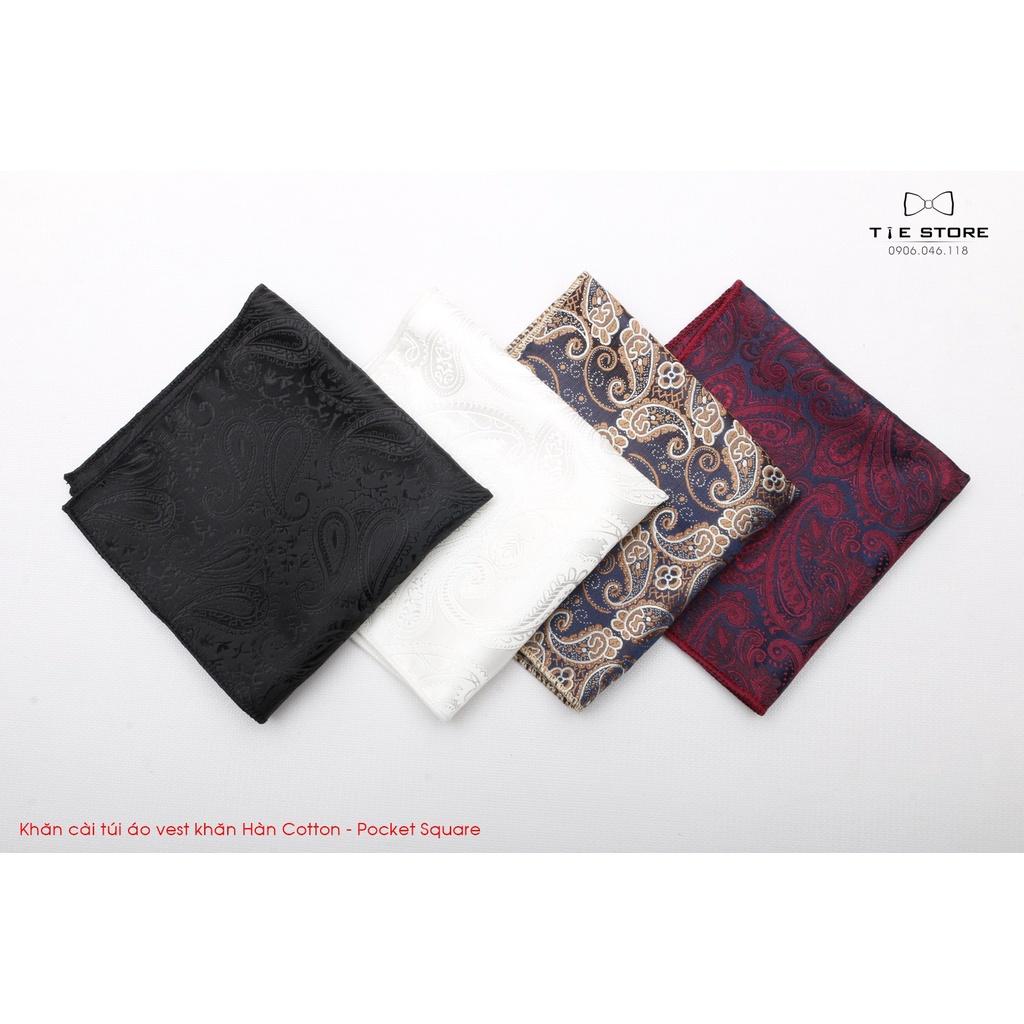 Khăn Cài Túi Áo Vest - Pocket Square, phụ kiện lịch lãm, nhiều mẫu