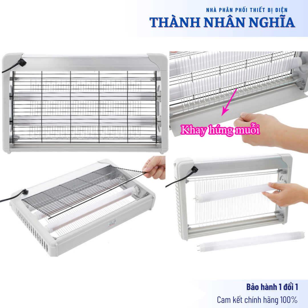 Đèn bắt muỗi Điện Quang ĐQ EML06L ( 380x65x250mm ) - Công suất 4.5w, Phạm vi sử dụng 30m2