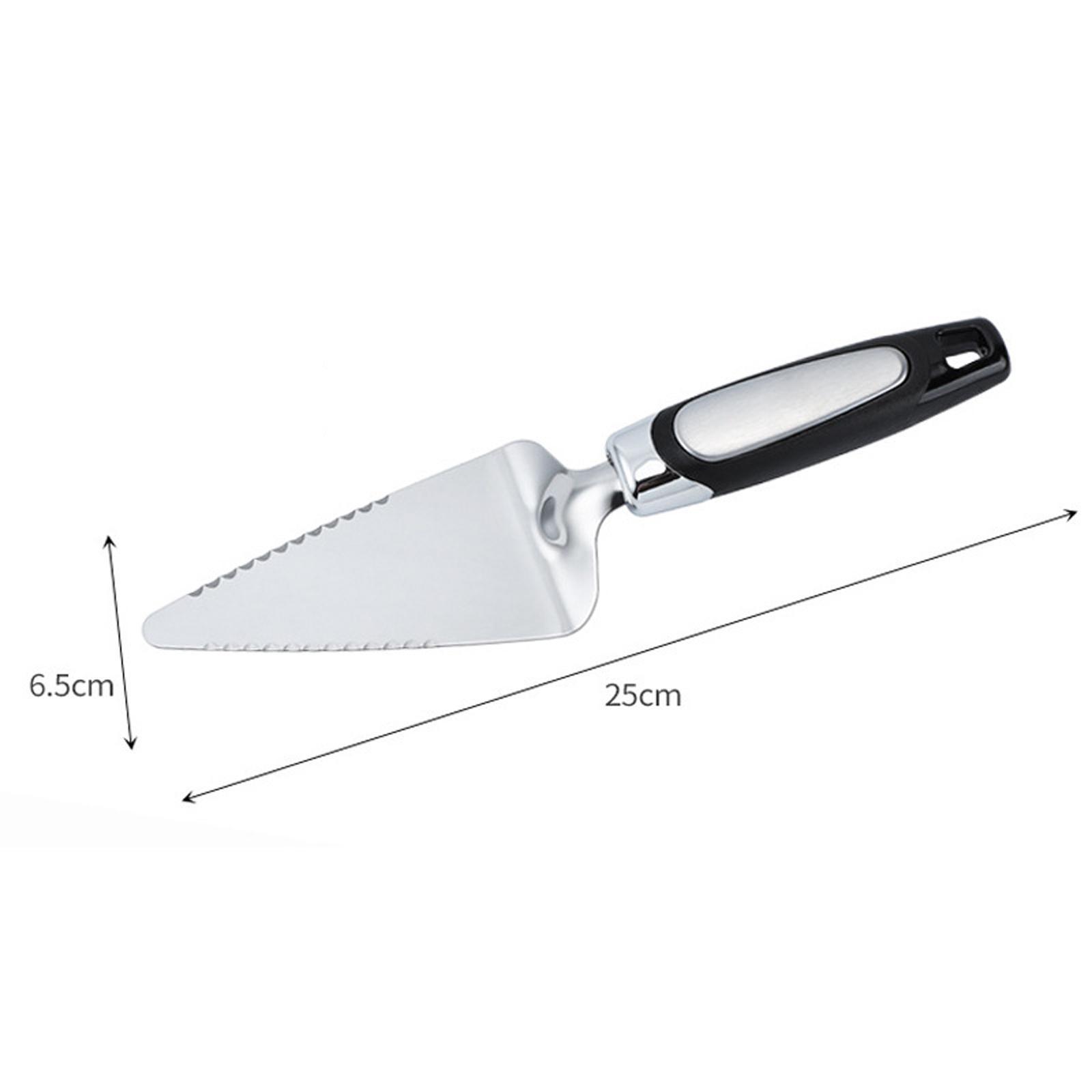 2Pcs Pizza Slicer and Spatula for Large and Small Pizza Serrated Pizza Wheel