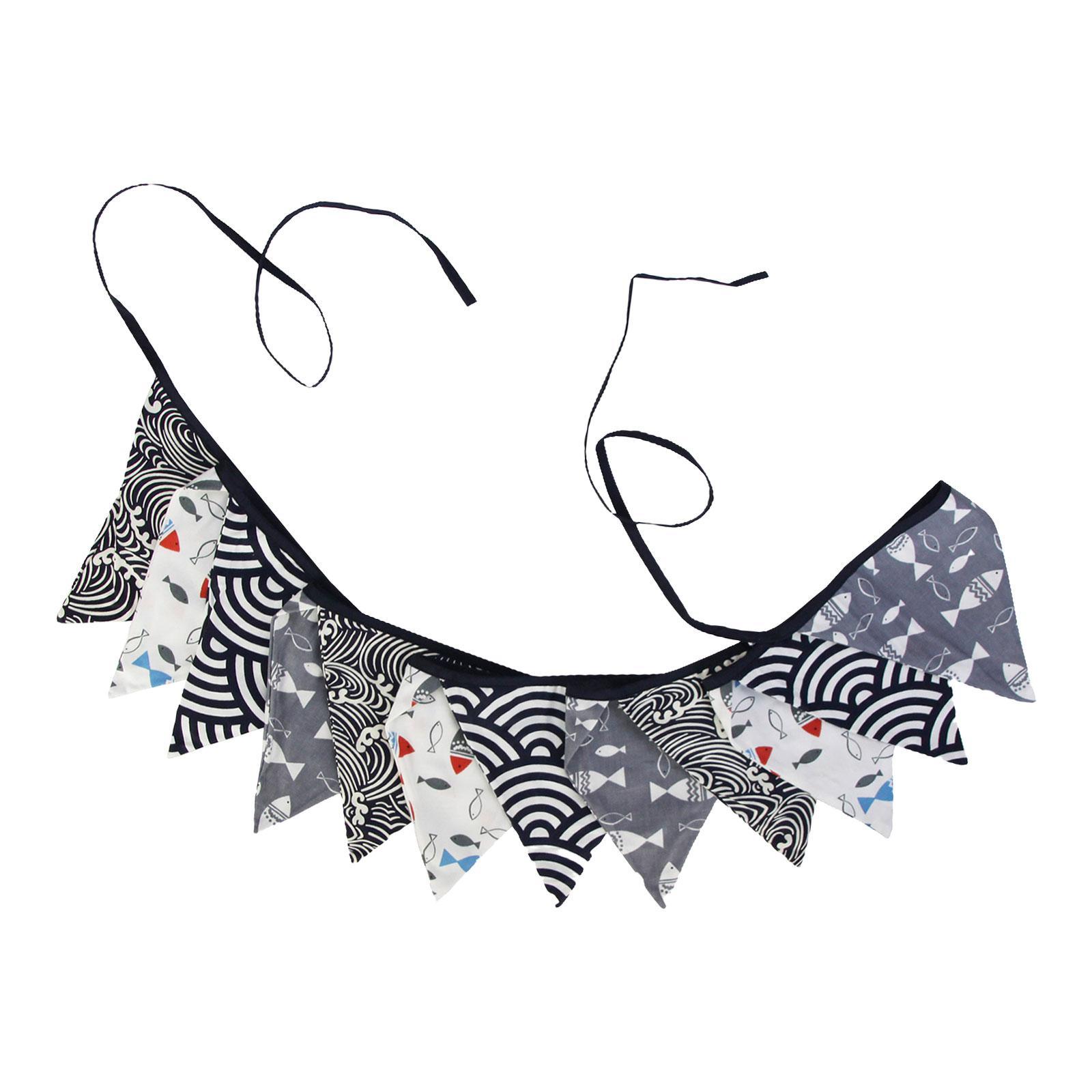 Pennant Banner Durable Japanese Style String Flags for Holidays Party Garden