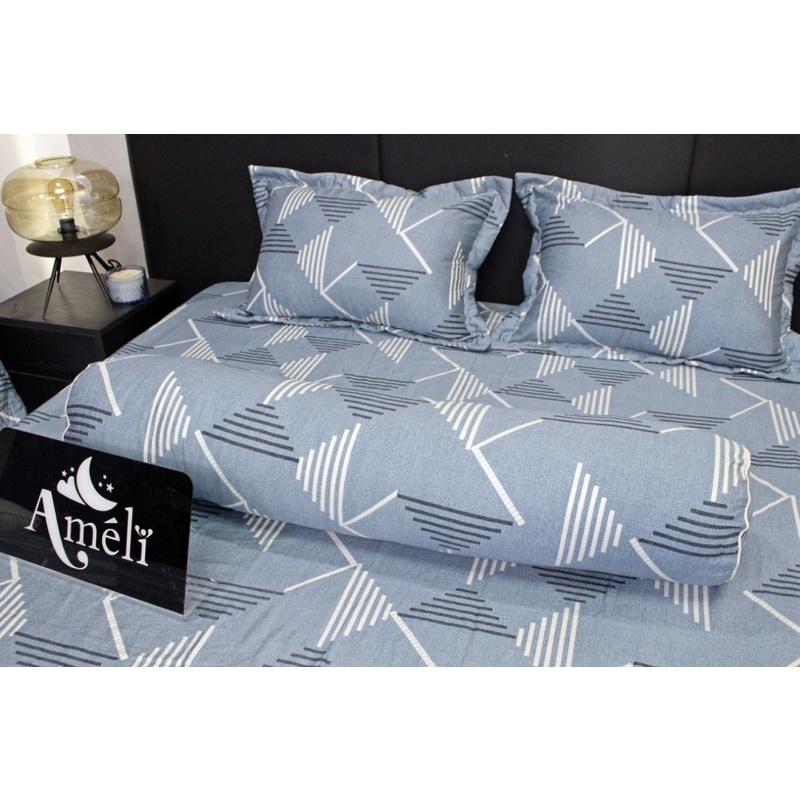 Bộ ga gối Cotton 100% Lụa Hàn Quốc cao cấp, ga chun đủ size đệm 2m*2m2 sẵn tại Sam-store