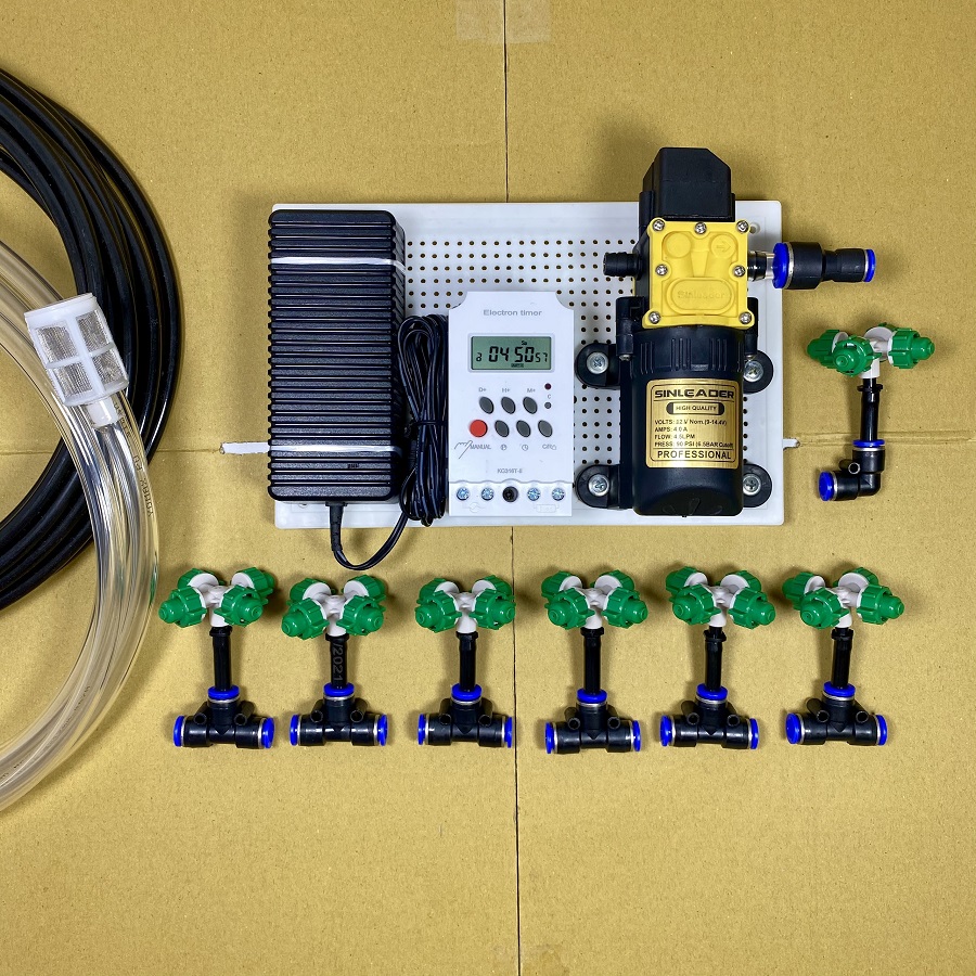Tưới lan hẹn giờ tự động máy 12v có hẹn giờ