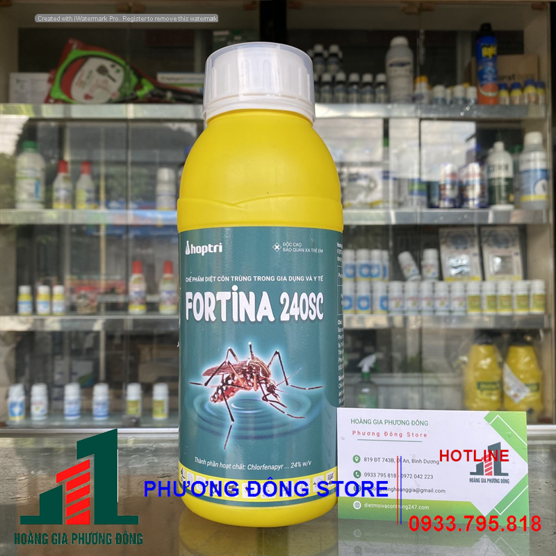 Thuốc diệt muỗi và côn trùng FORTINA 240sc _ chai 1 lít