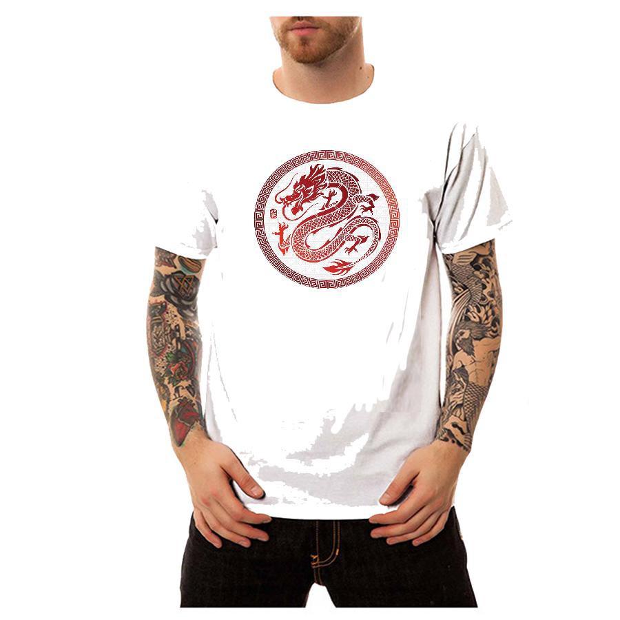 Áo thun nam hoa văn rồng mtt47