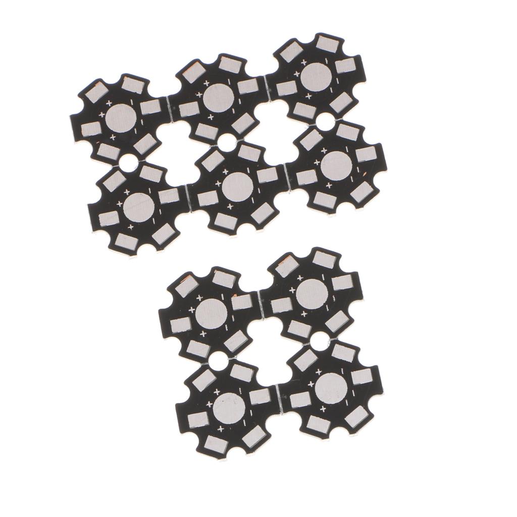 Rất Nhiều 10 Chiếc 20 Mm Cao Cấp LED Nhôm Mặt Đế Tản Nhiệt Cho 1W 3W đèn