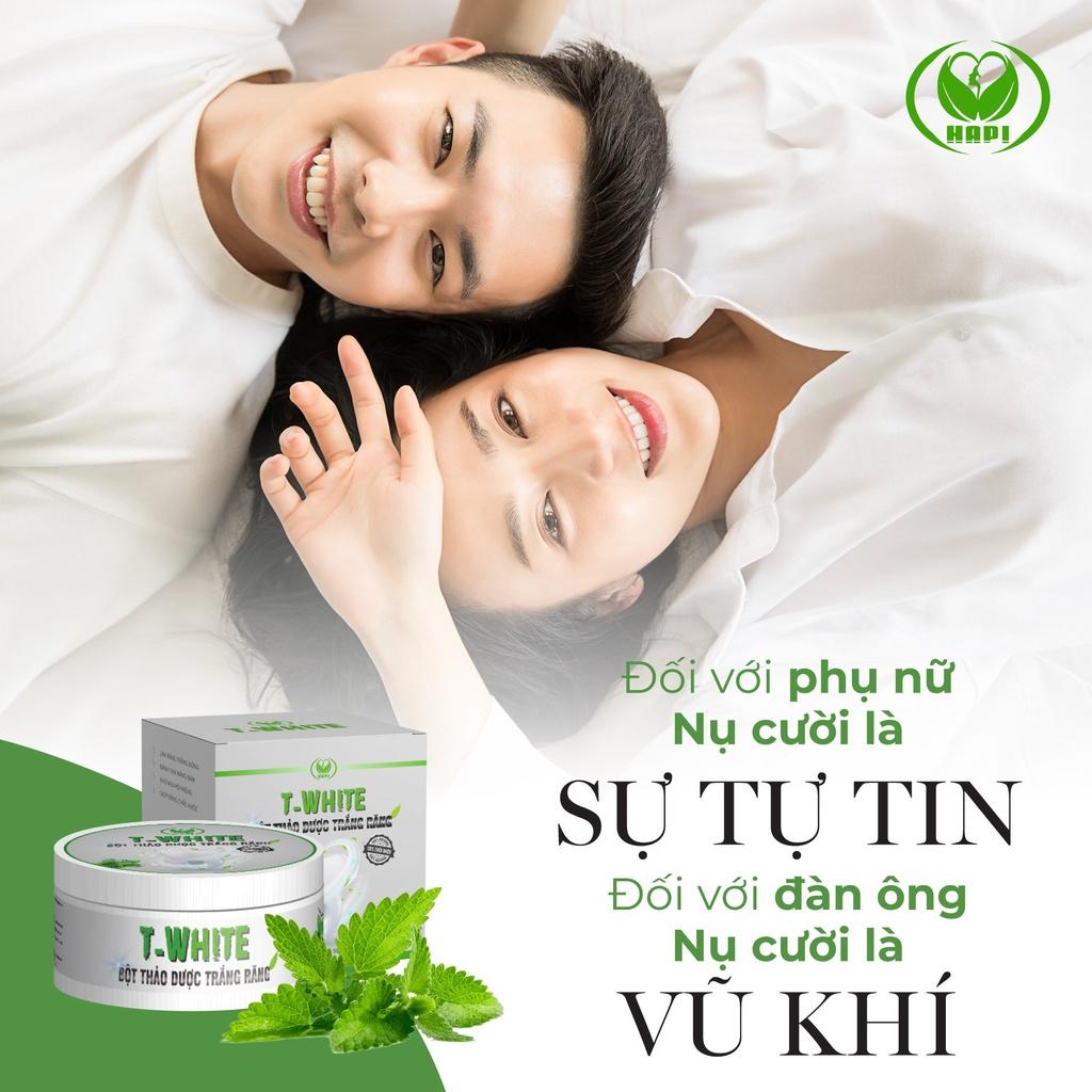 Bột Thảo Dược Trắng Răng T-White 50g giảm hôi miệng nhiệt miệng viêm nướu giúp trắng răng hơi thở thơm mát