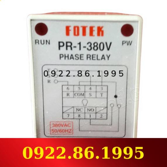 Rơ le báo pha Fotek PR-1-380V hàng mới