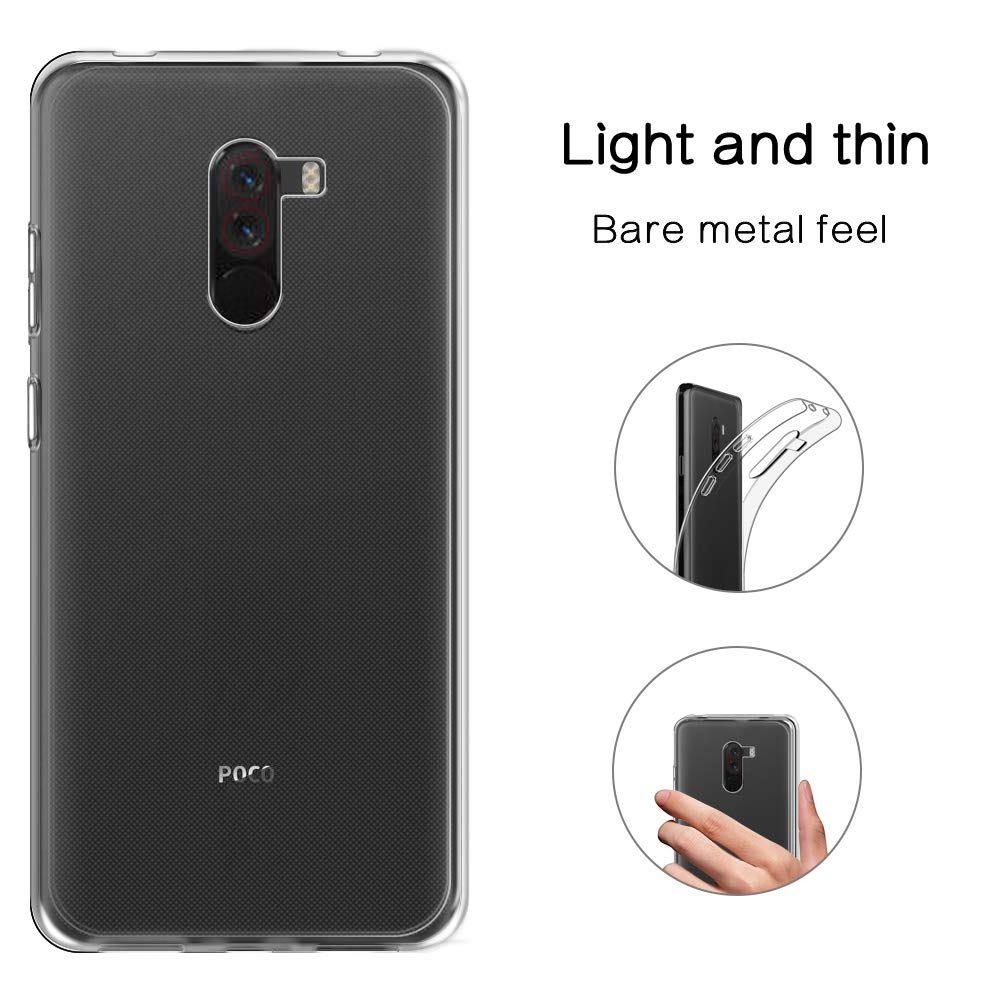 Ốp lưng dẻo dành cho Xiaomi Pocofone F1 hiệu Ultra Thin mỏng 0.6mm chống trầy - Hàng nhập khẩu