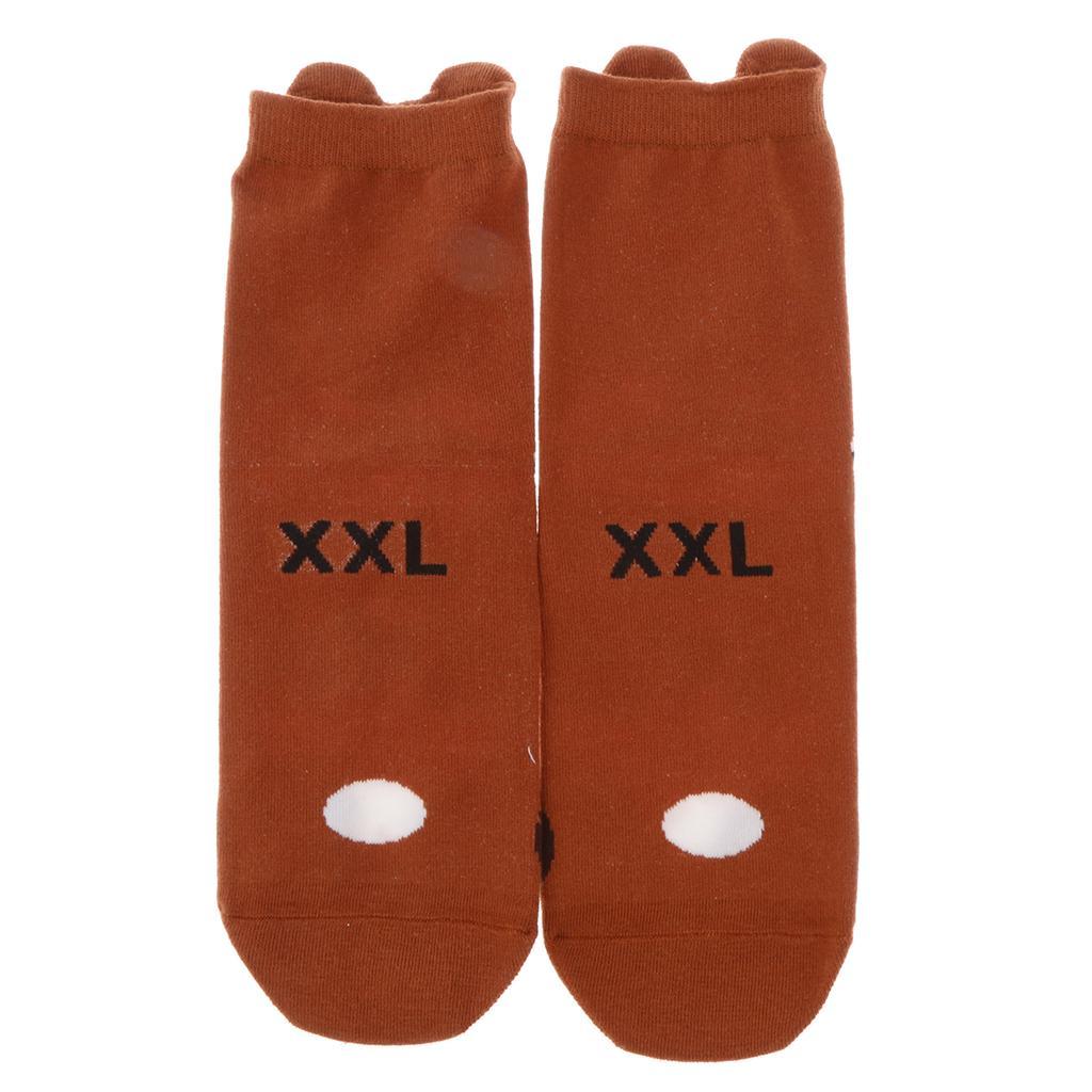 Soft Womens Casual 3D Printed Animal Retro High Cut Cotton Socks