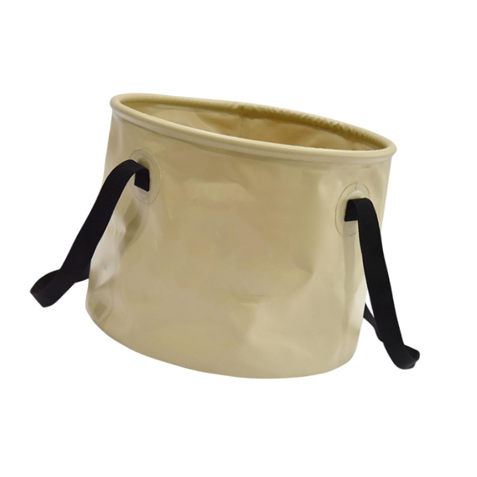 Collapsible Bucket with Handle Wash Basin for Camping Backpacking Travelling