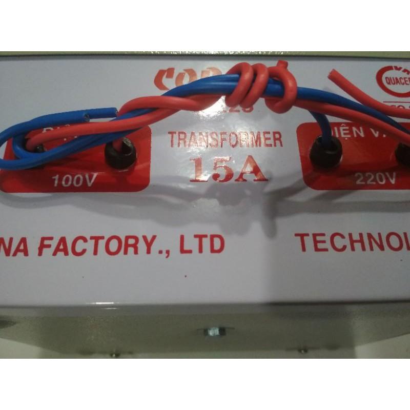 Biến áp 15A Chuyển từ 220v xuống 110v không tiêu hao điện năng - Hàng chính hãng