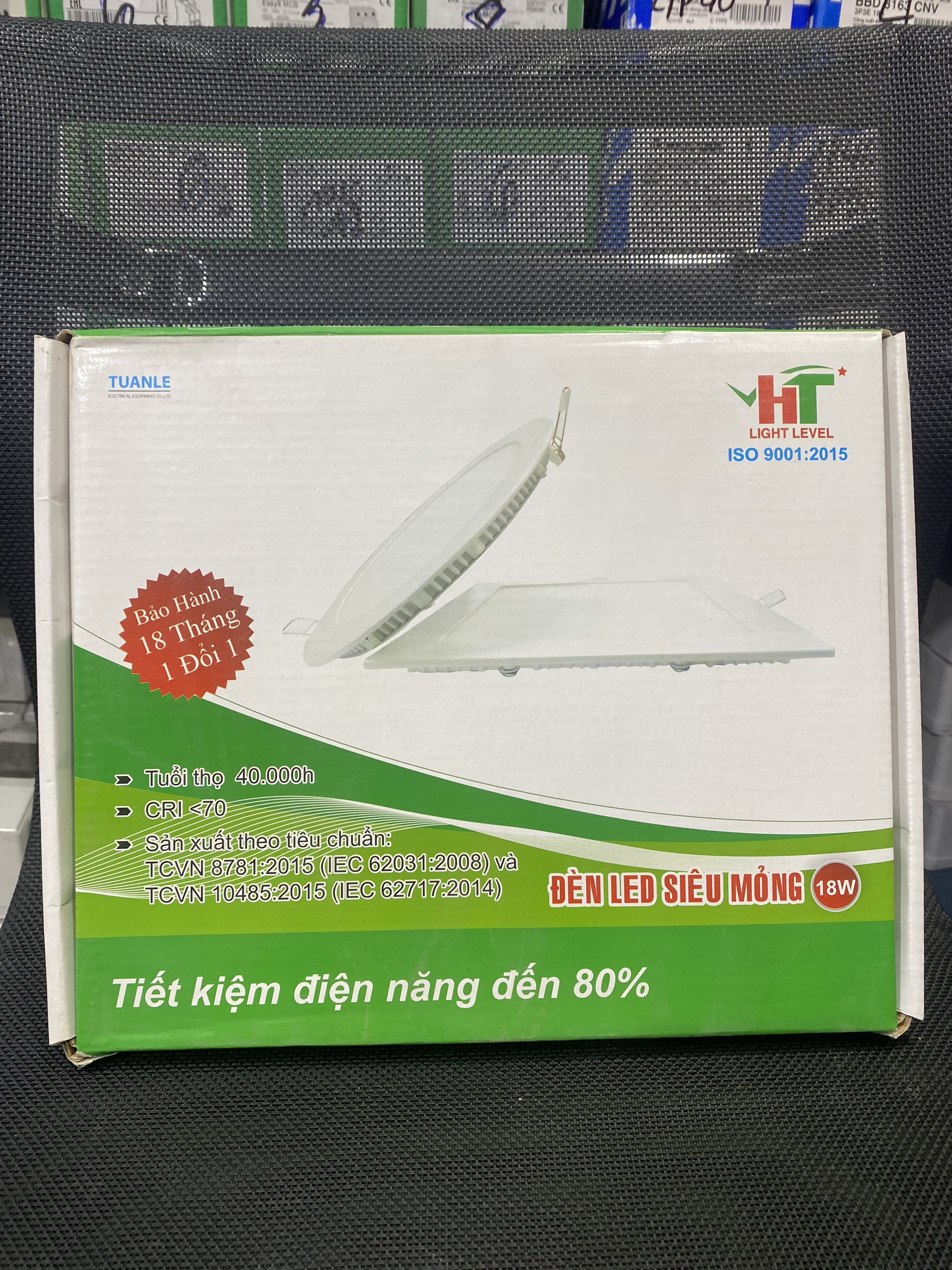 Đèn LED Âm Trần Siêu Mỏng 18W HT