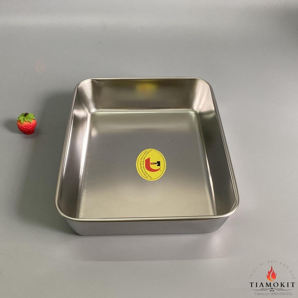 [Ảnh thật] Khay chữ nhật, khay y tế 25x20x5,5 cm Inox 201