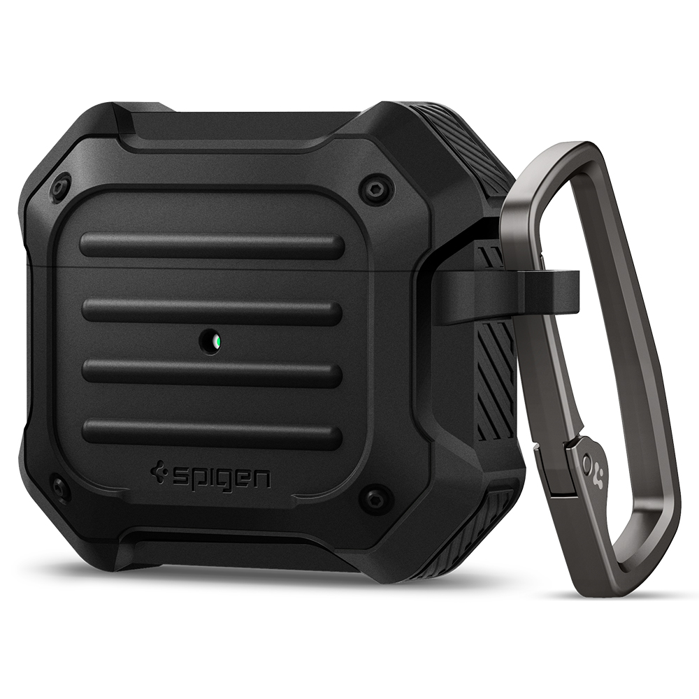 Ốp Spigen Tough Armor cho Airpod 3 - Thiết kế chính xác, chống sốc, móc khoá tiện lợi - Hàng chính hãng
