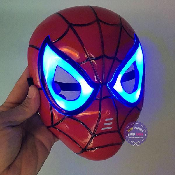 Đồ chơi mặt nạ người nhện Spider Man dùng pin có nhạc đèn