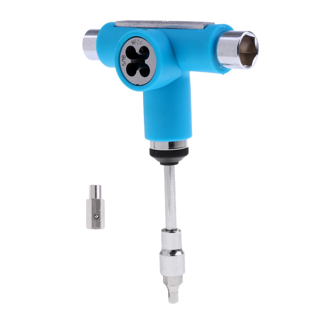 Multifunction Skateboard Longboard T-Tool Screwdriver Socket Wrench