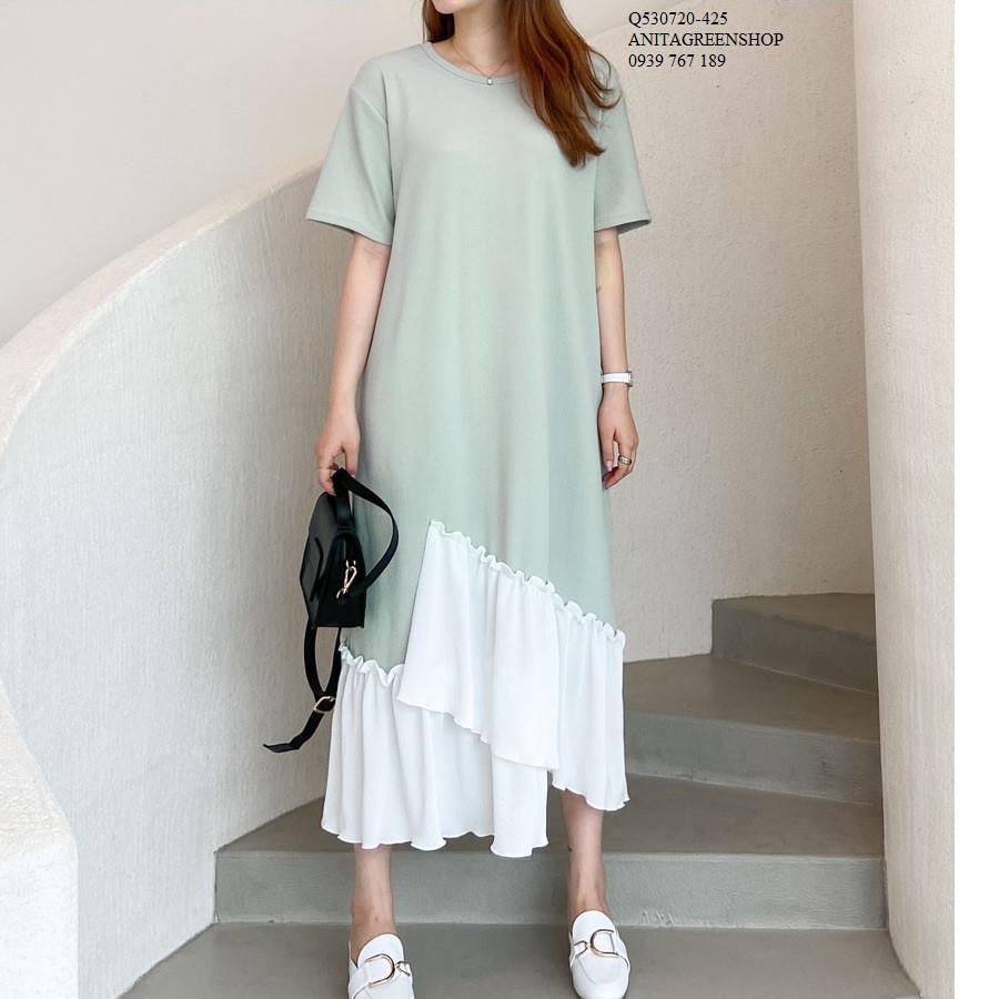 Q530720 ĐẦM SUÔNG PHỐI MÀU