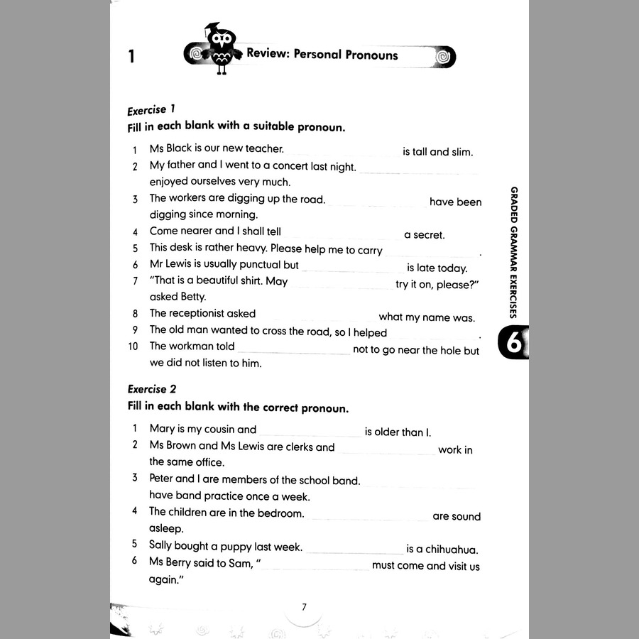  Graded Grammar Exercises 6