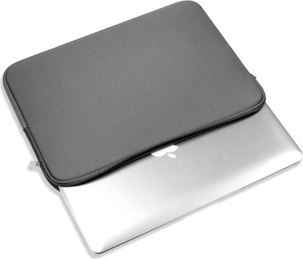 Túi chống sốc thời trang cho Macbook 13 inch- màu xám - Tặng 1 tấm lót chuột cao cấp