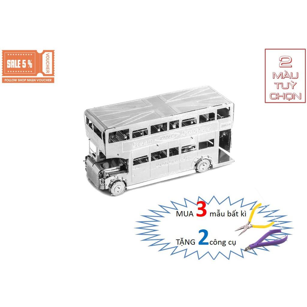 Mô Hình Lắp Ráp 3d Xe Bus 2 tầng - Luân Đôn