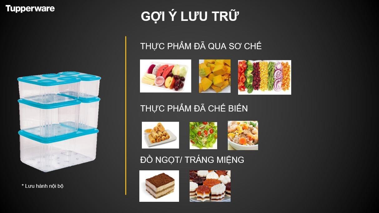 Bộ hộp trữ mát Tupperware - Fresh Clear