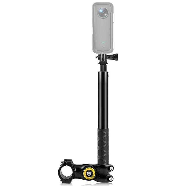 Gậy chụp ảnh selfie gắn lên tay lái xe đạp, xe điện, xe máy, xe đẩy Puluz PU817, hàng chính hãng
