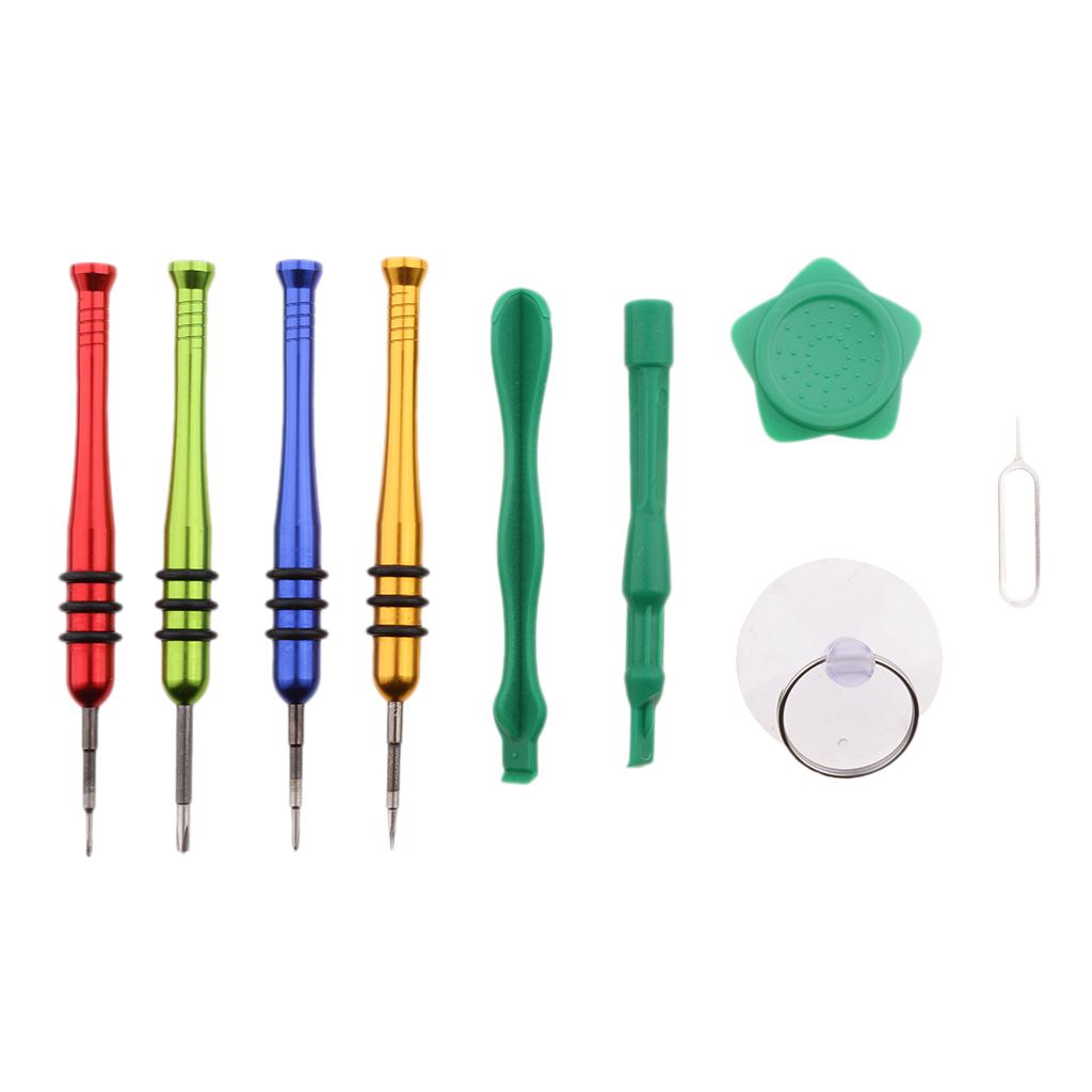 9 in 1 Universal Portable Opening Tool Disassemble Kit Including 4 Different Screwdriver,Plastic Pry Bar for Apple iPhone Smart Phones and Tablets,Laptops