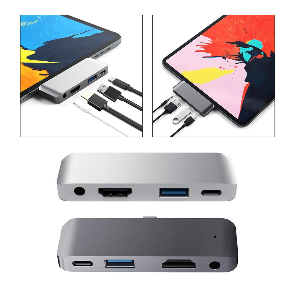 Type-C Dock Station USB-C To HDMI Charger Hub Adapter For IPad Pro