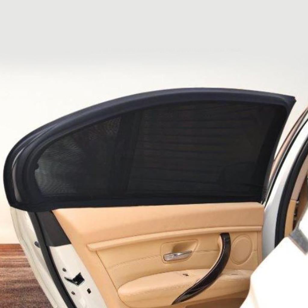 2x Car Sun Protection Curtain Anti Mosquito Net UV Proof Window XL