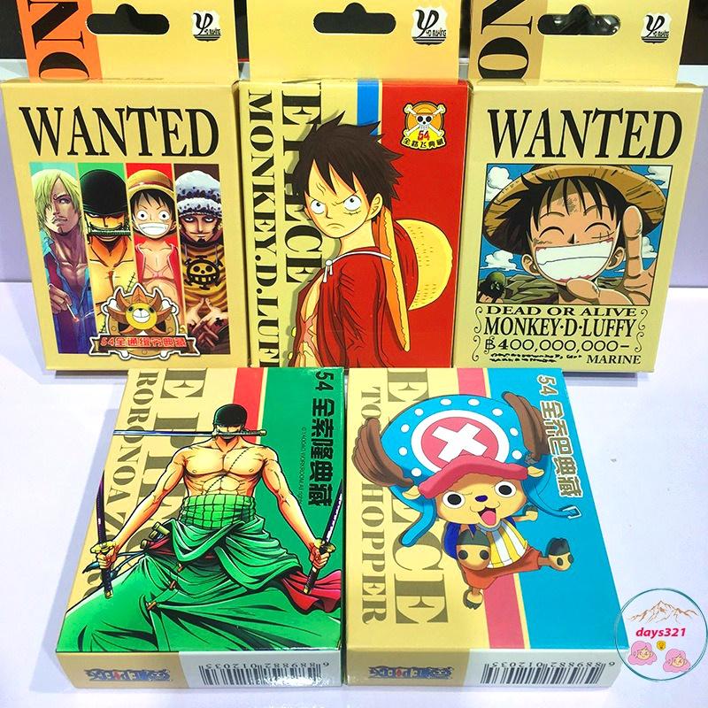Bộ bài tú lơ khơ One Piece Zoro 54 ảnh khác nhau in hình anime manga