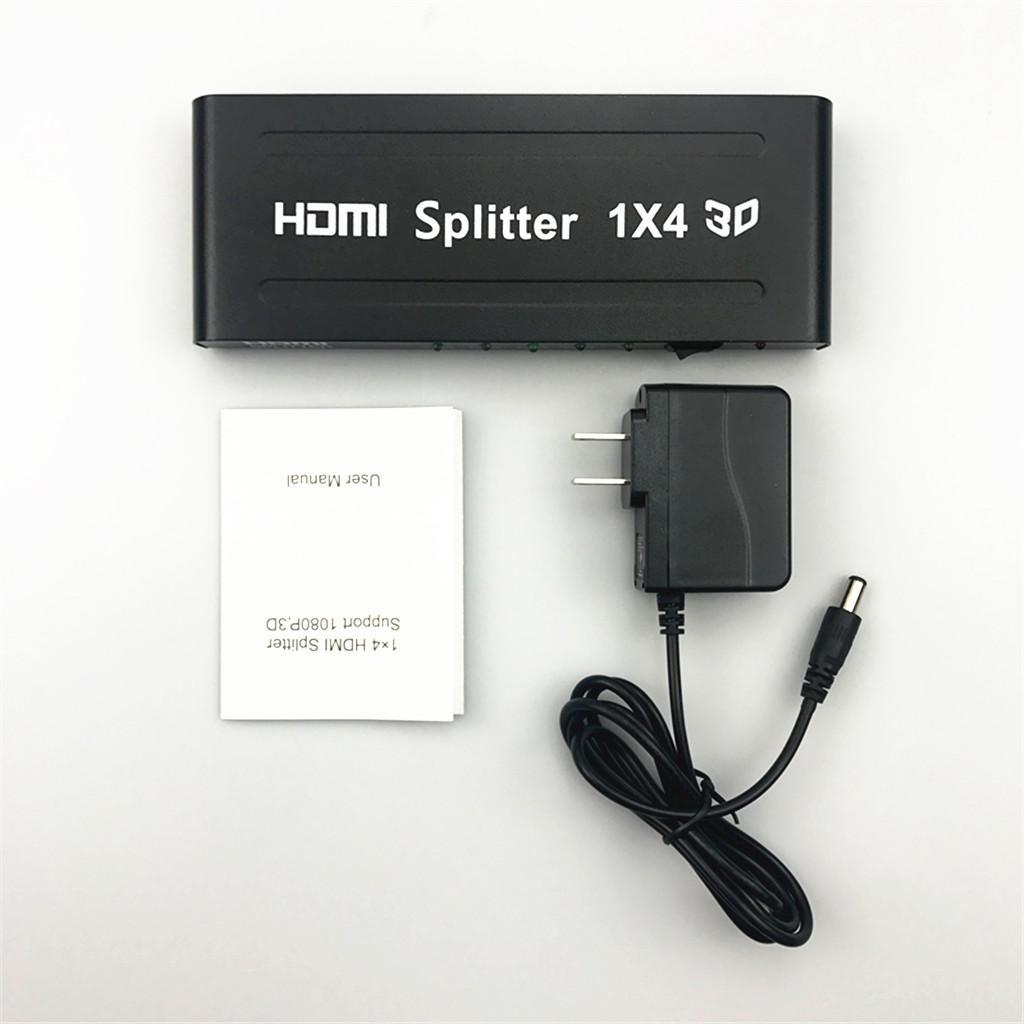 Splitter Amplifier  1x4 Hub 1  3D 1080p