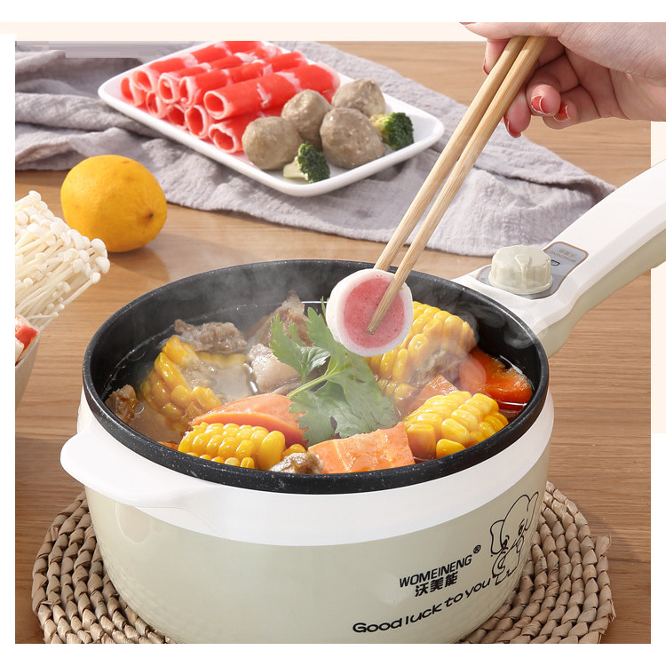 Chảo điện kiêm nồi lẩu điện chống dính nhà bếp cao cấp- Giao ngẫu nhiên