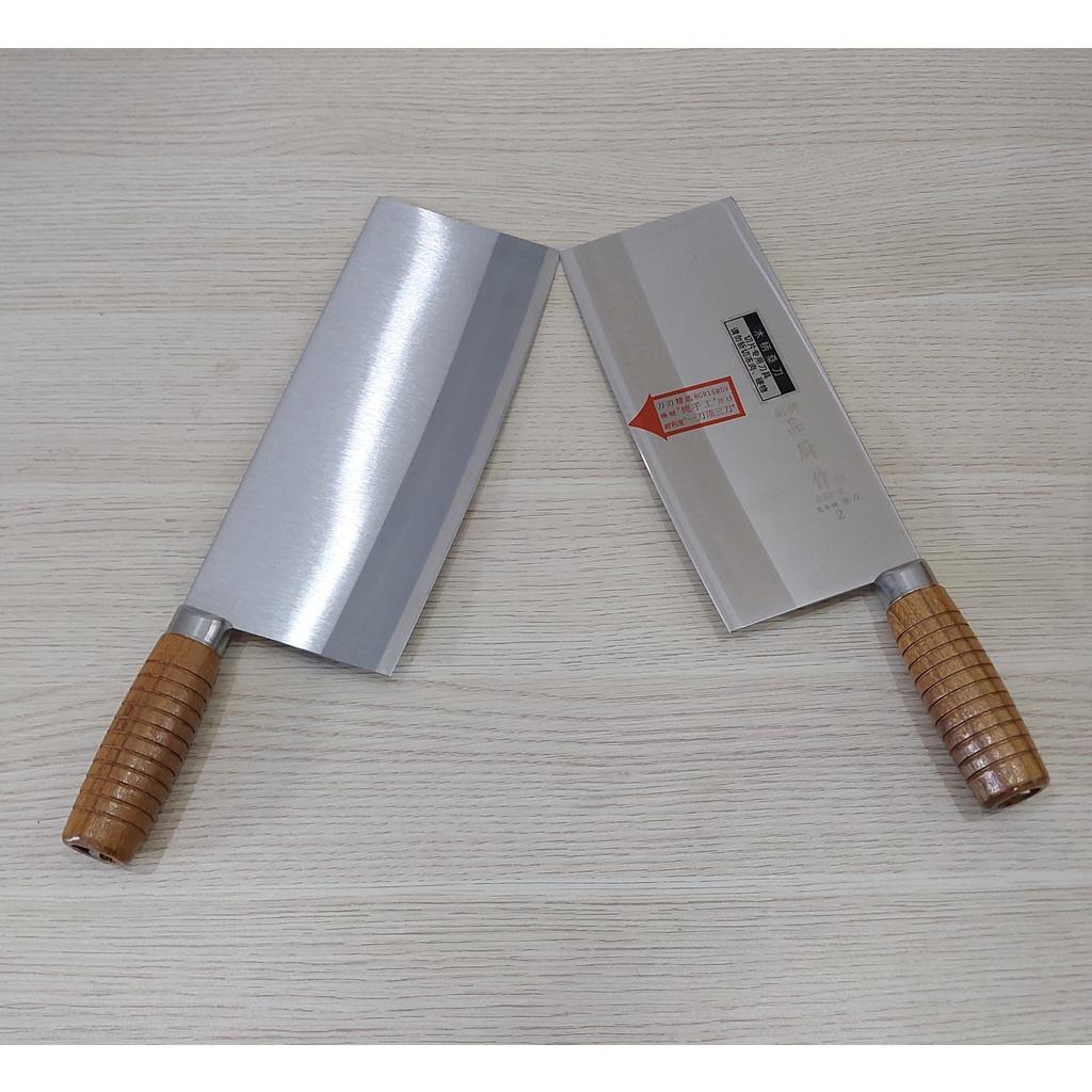 Dao bằm cán gỗ lưỡi thẳng