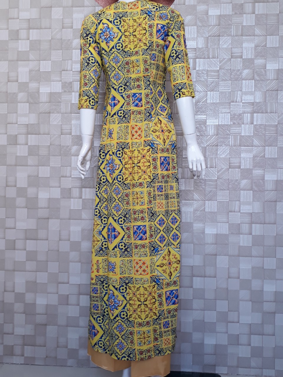 ÁO DÀI TRUYỀN THỐNG CÔ BA SG KÈM QUẦN- NT2068