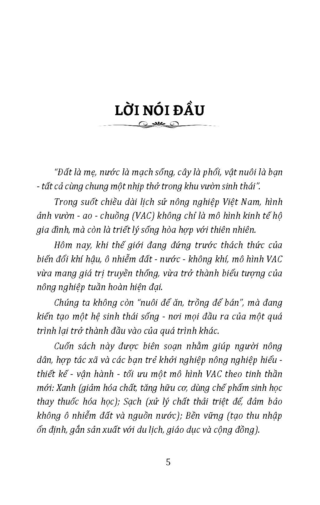 Vườn - Ao - Chuồng Sinh Thái (Tủ sách Làm Nông Kiểu Mới - Xanh, Sạch, Bền Vững)