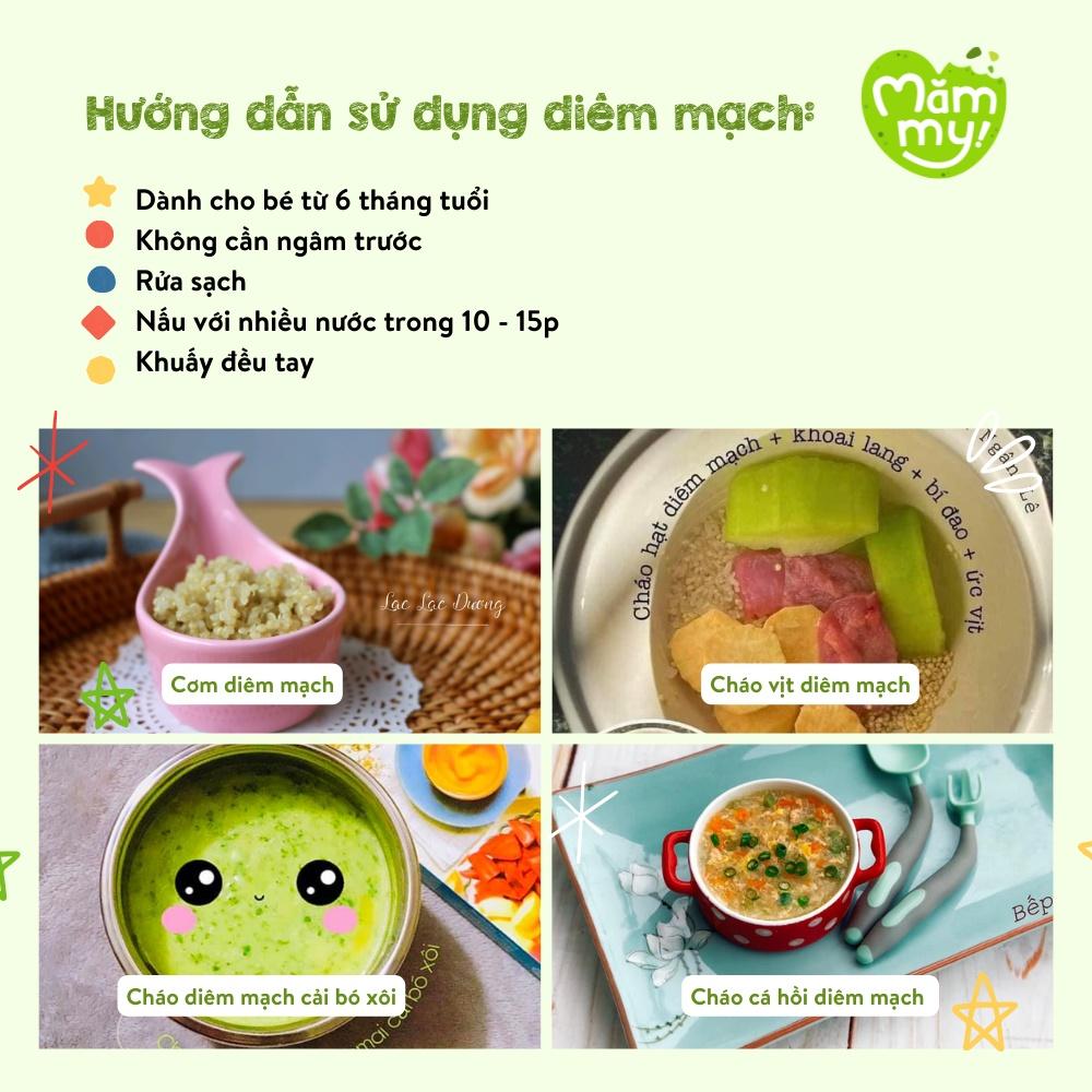 Hạt Diêm Mạch cho bé ăn dặm hữu cơ MĂMMY Loại 1 - Hạt Quinoa hũ 110g