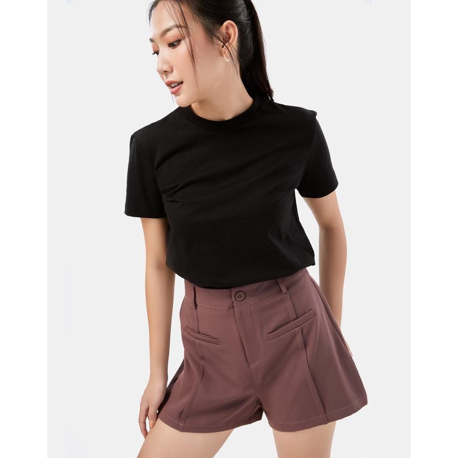 Quần Shorts Nữ Thời Trang JUNO Line Lật Dằn Li JNQSH010