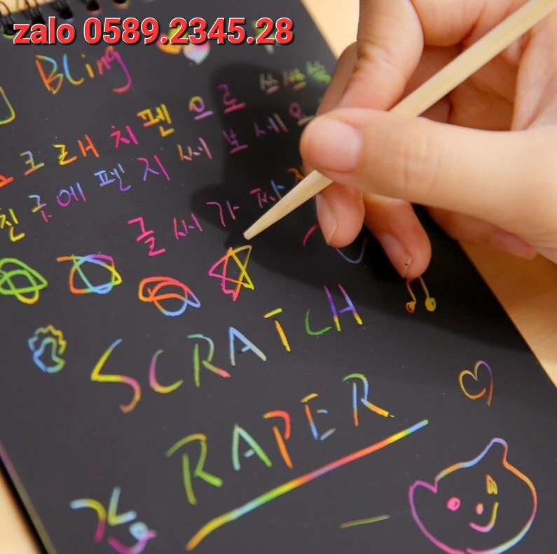 Sổ vẽ mà thuật tặng bút vẽ