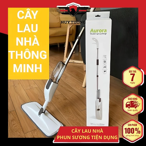 Cây Lau Nhà Thông Minh Phun Sương Chổi Lau Xịt Nước Khử Khuẩn Đầu Xoay 360 Độ Thông Minh