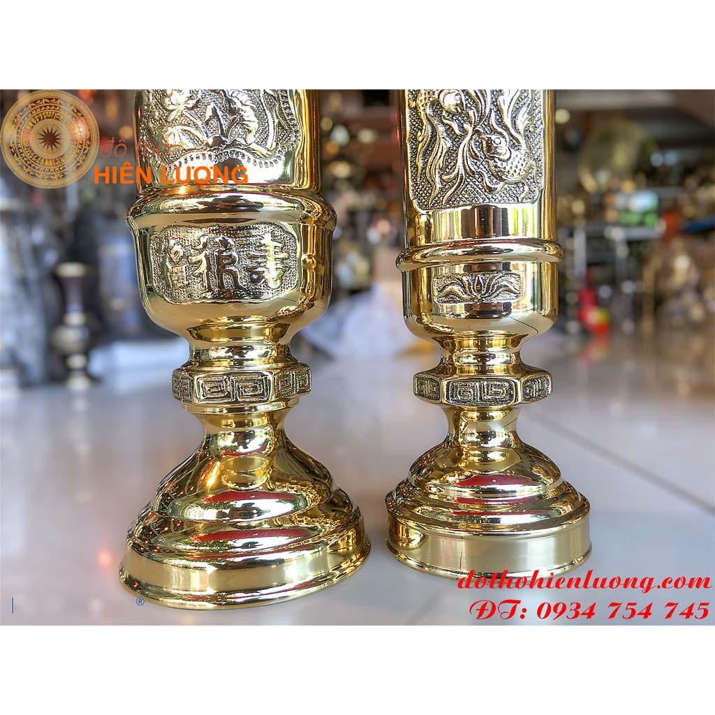 Ống Hương Bằng Đồng Dáng Loe