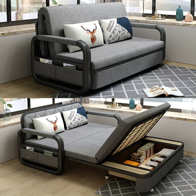 Giường Sofa Đa Năng Có Hộc Chứa Đồ, Sofa Bed, Giường Sofa Thông Minh Chuyển Đổi Thành Ghế Sofa. Kích Thước 1m58 x 1m90