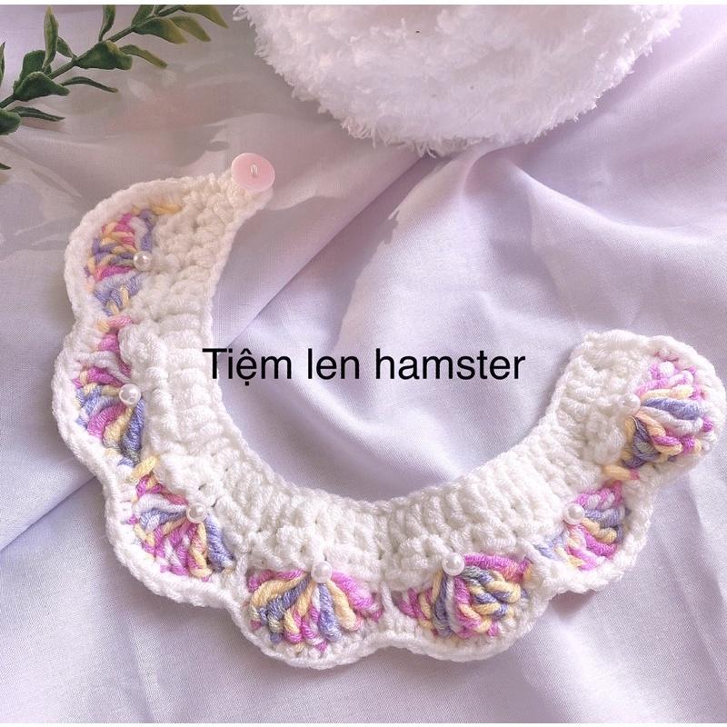 Yếm len ngũ sắc cho mèo, cún, bọ ú