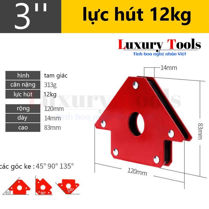 Bộ 2 Nam châm ke góc vuông - Ke nam châm vuông góc hàn 12kg