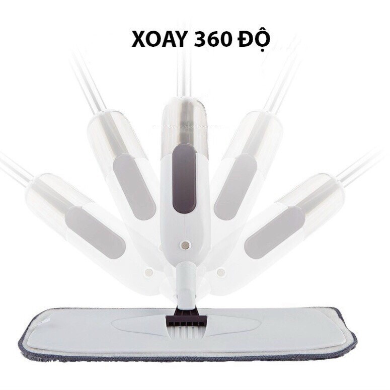Cây lau nhà thông minh có bình xịt Cây Lau Nhà Xịt Thông Minh Xoay 360 Độ - Cây Lau Nhà Thông Minh Dạng Xịt Nhỏ Gọn