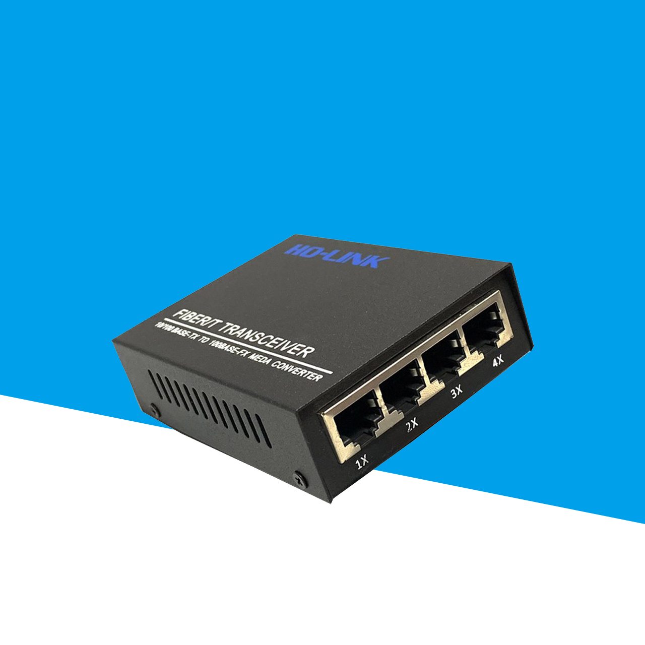 Converter quang 4 port lan 100Mbp Ho-link HL-SF1004D - Hàng Chính Hãng